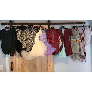 Lot of 12 Child Size L Dance Recital Oitfit Dress Tutu Leotard